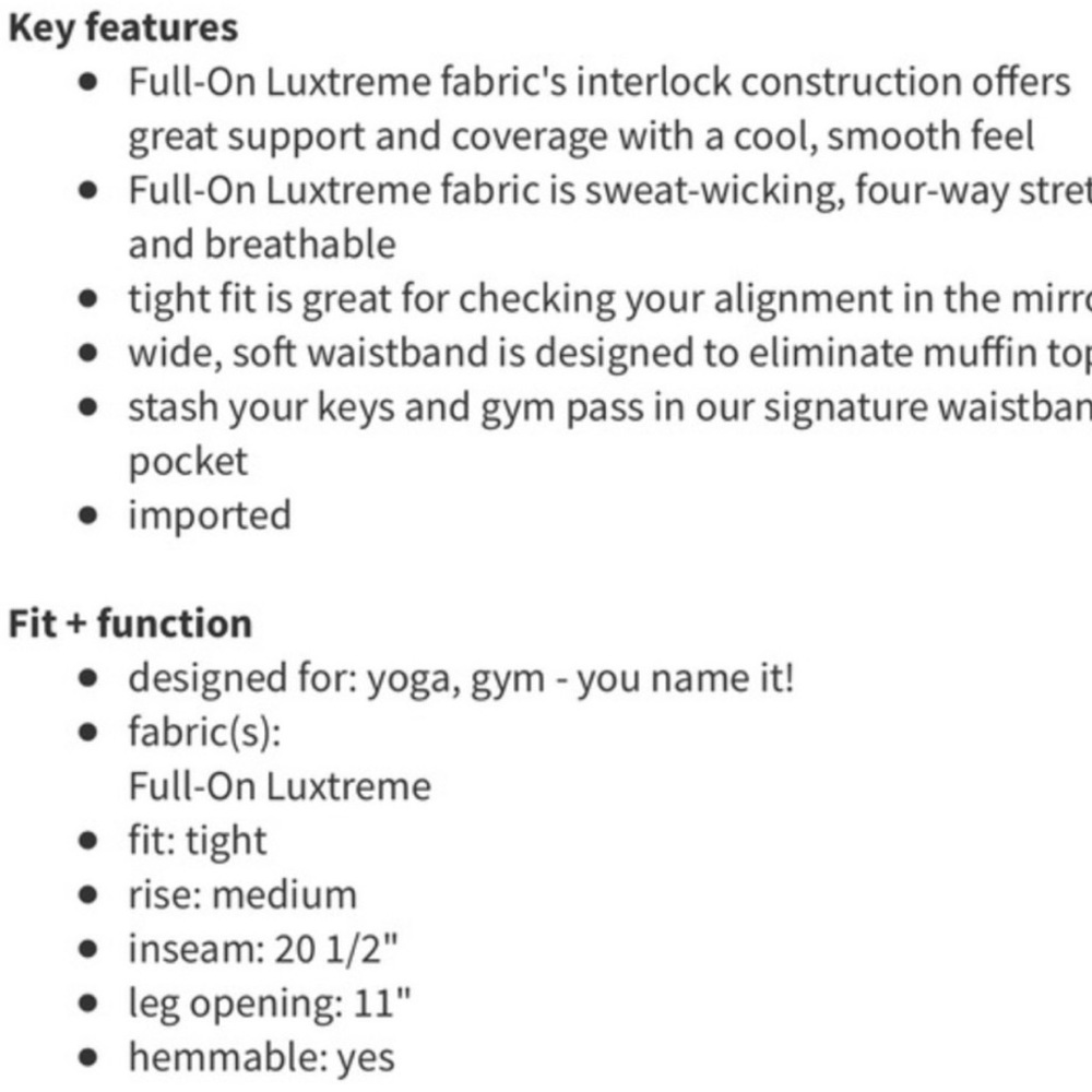 Lululemon wunder under crop great granite leggings - Picture 13 of 16